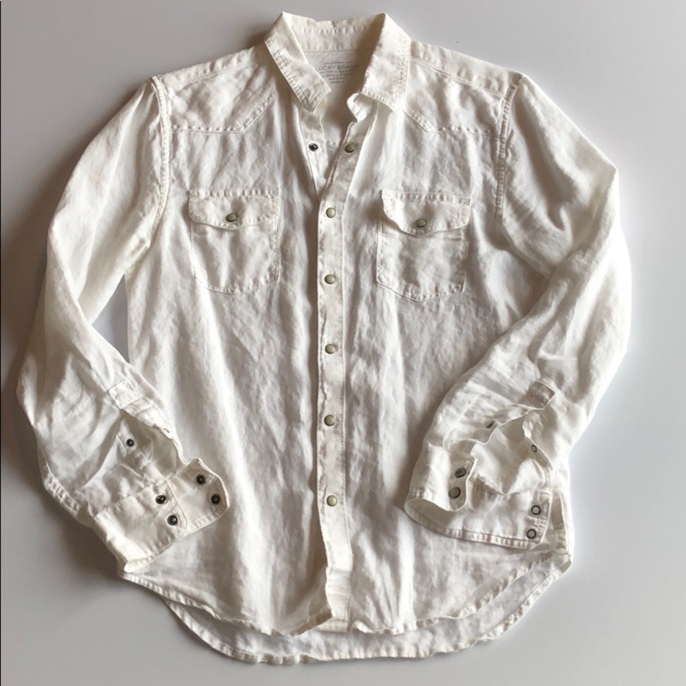 Lucky Brand Linen Shirt. California fit. Small.